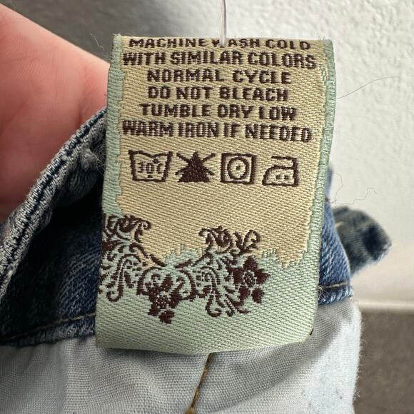 Vintage Y2K Grunge American Rag Womens Micro Mini Jean Skirt Size 7 - Picture 10 of 12